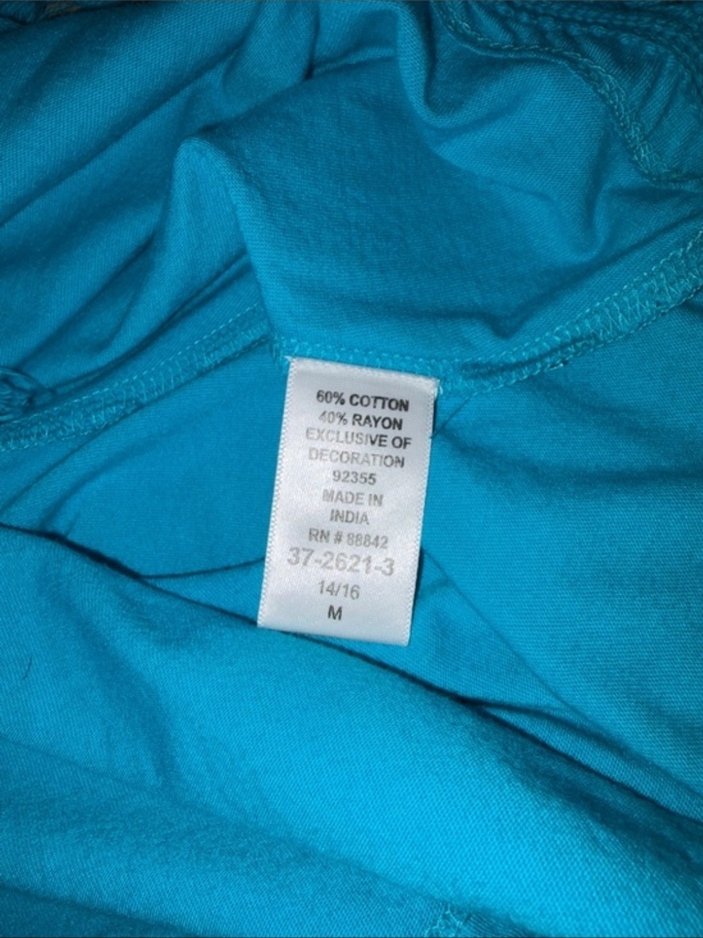 Denim 24/7 Turquoise Fringe Swim Cover-Up - Picture 7 of 8